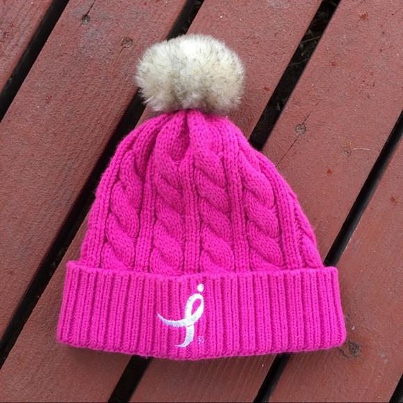 Other - Breast cancer awareness beanie.